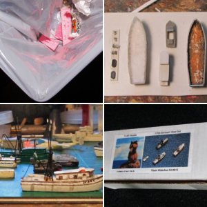 1/700 Resin Shrimp Boat kit